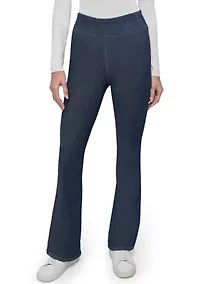 Women's High Rise Pull On Flare Jeans