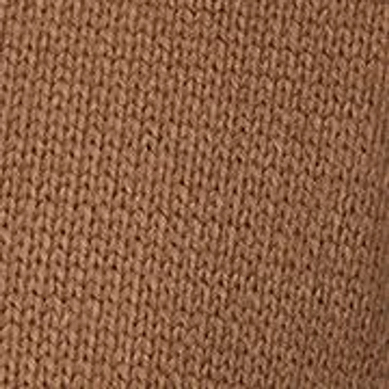 Women's Intarsia Logo Turtleneck High Low Hem Boxy Sweater