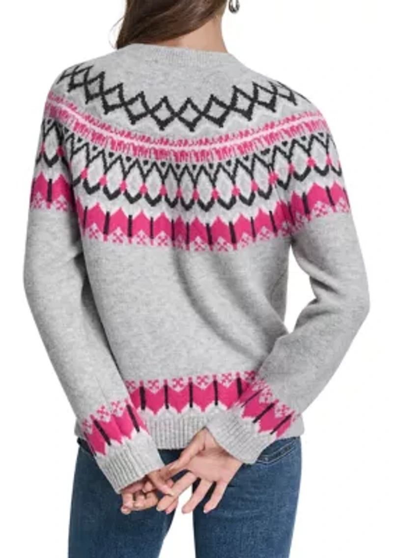 Women's Fair Isle Crew Neck Sweater