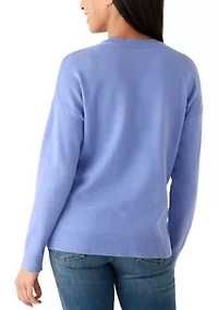 Women's Long Sleeve Crew Neck Logo Sweater