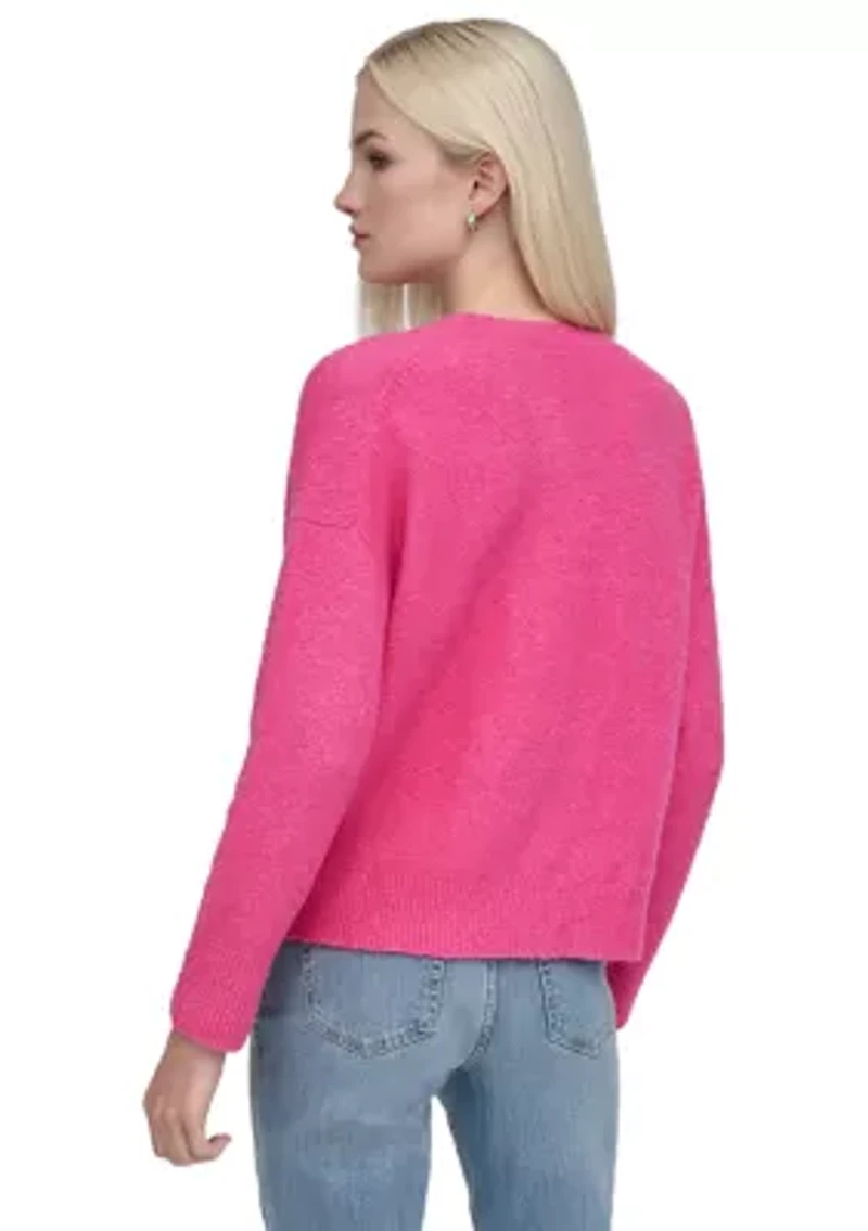 Women's Long Sleeve Crew Neck Sweater