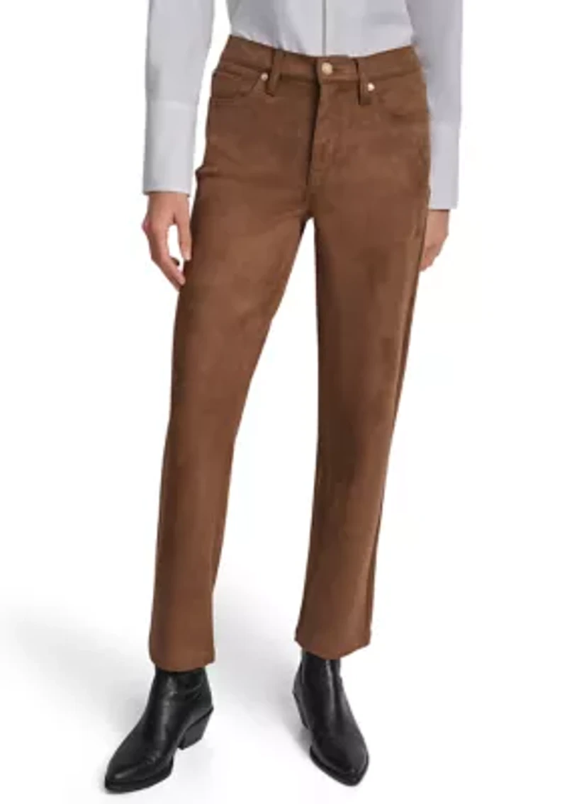 Women's Mid Rise Classic Straight Leg Pants