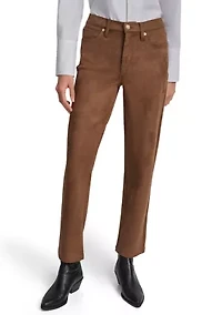 Women's Mid Rise Classic Straight Leg Pants