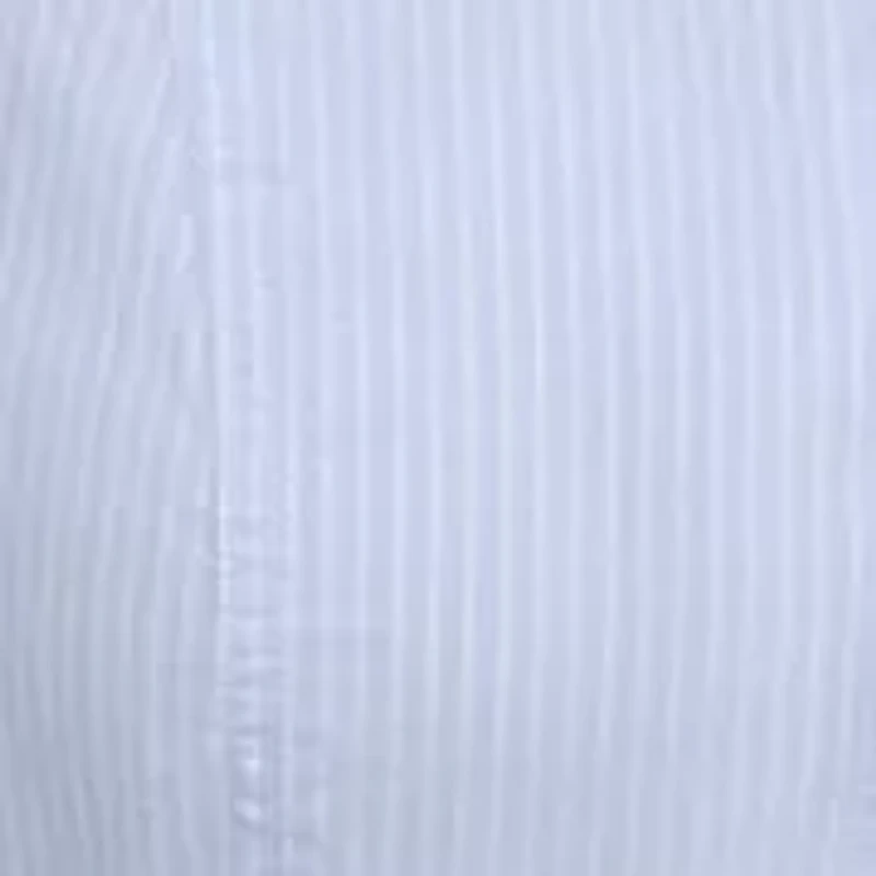 Women's Dropped Waist Button Front Belted Poplin Dress