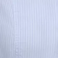 Women's Dropped Waist Button Front Belted Poplin Dress