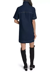 Women's Denim Shift Dress