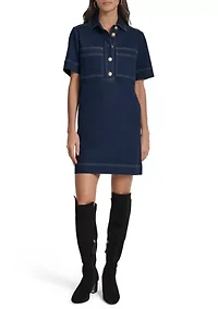 Women's Denim Shift Dress