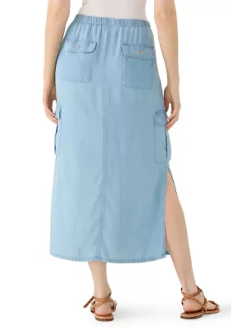 Women's Tie Waist Cargo Skirt