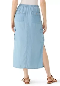 Women's Tie Waist Cargo Skirt