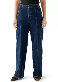 Women's High Rise Wide Leg Cargo Pants