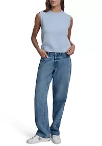 Women's Sleeveless Crew Neck Sweater Vest