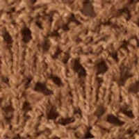 Women's Long Sleeve Crew Neck Pointelle Sweater