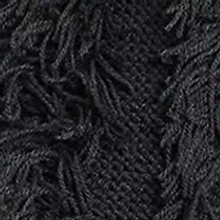 Women's Long Sleeve Crew Neck Fringe Sweater