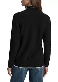 Women's Long Sleeve Turtleneck Logo Sweater