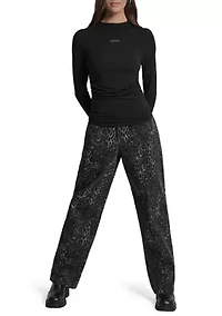 Women's Long Sleeve Side Ruched T-Shirt