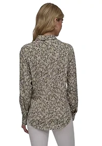 Women's Ditsy Floral Printed Shirt
