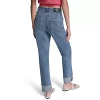 High Rise Seamed Classic Straight Jean with 3" Cuff
