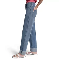High Rise Seamed Classic Straight Jean with 3" Cuff