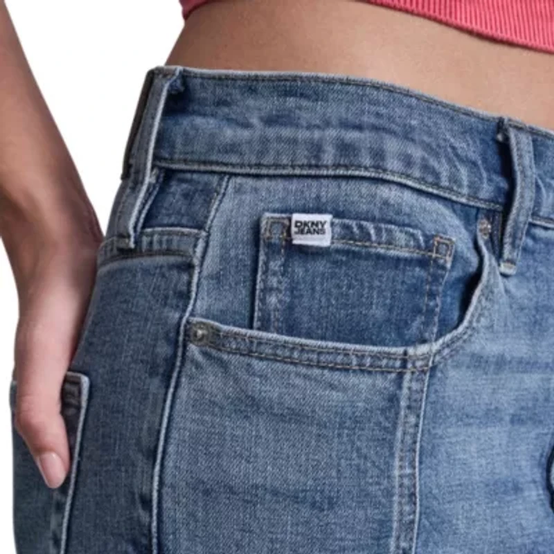 High Rise Seamed Classic Straight Jean with 3" Cuff