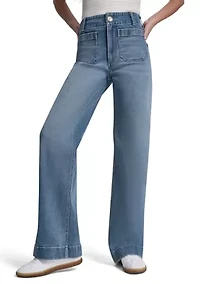 Women's High Rise Wide Leg  Jeans
