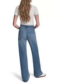 Women's High Rise Wide Leg  Jeans