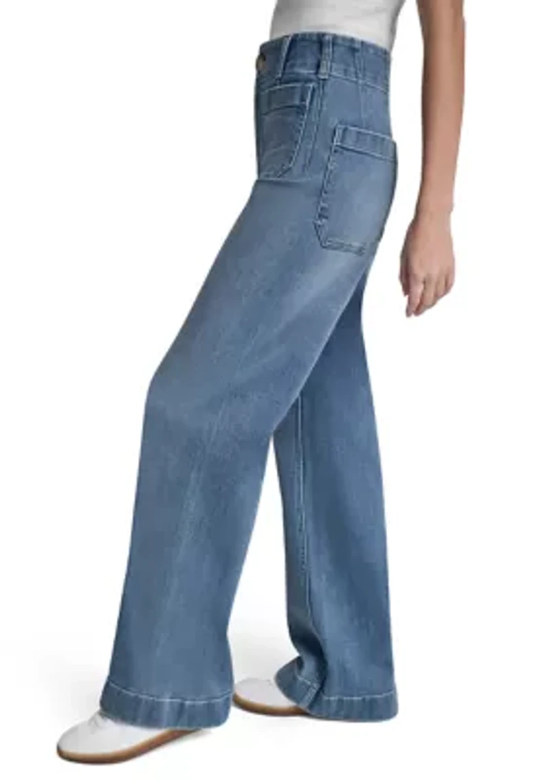 Women's High Rise Wide Leg  Jeans