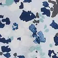 Flutter Sleeve Smocked Waist V-Neck Dress W/ Lace Insets