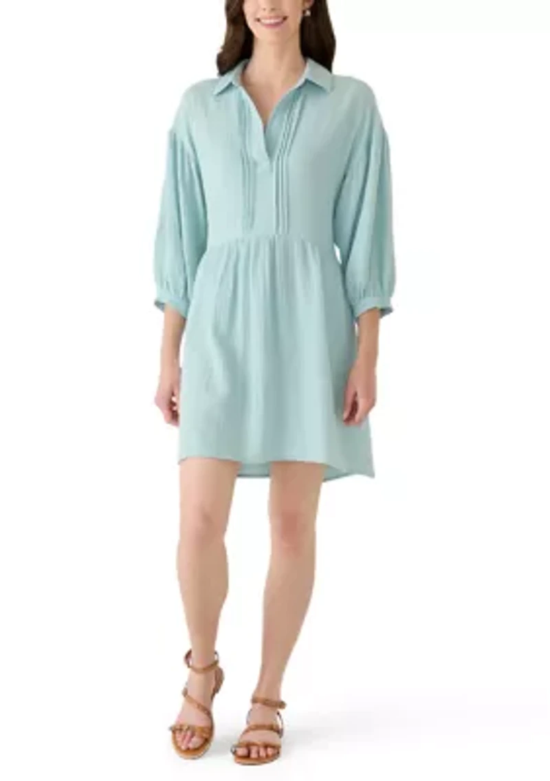 Women's Collared Tiered Dress