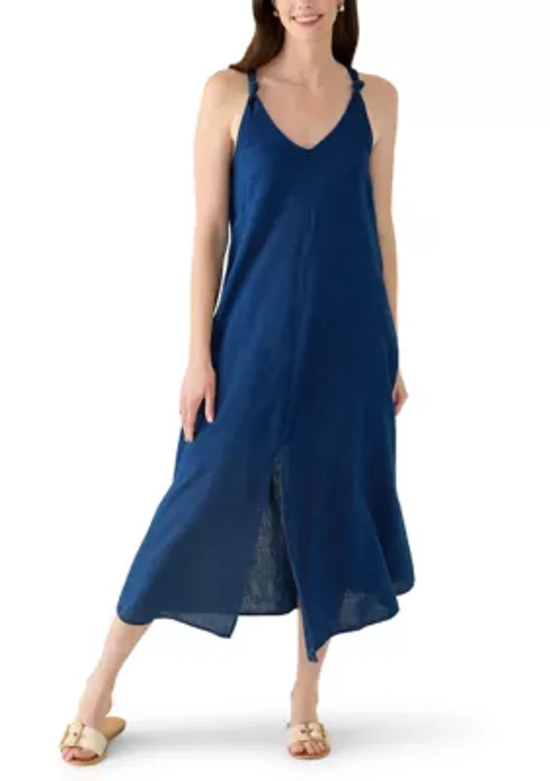 Women's Knotted Strap A-Line Dress