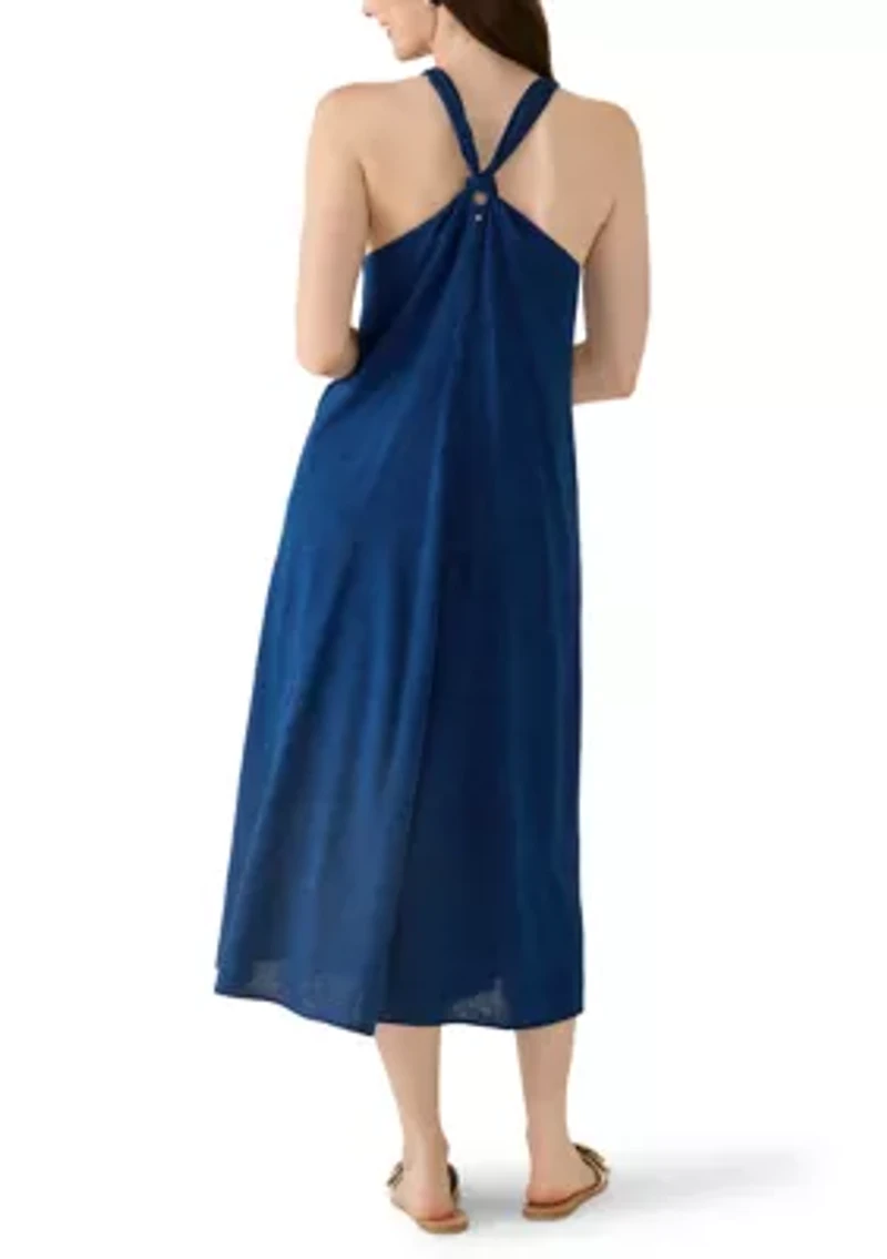 Women's Knotted Strap A-Line Dress