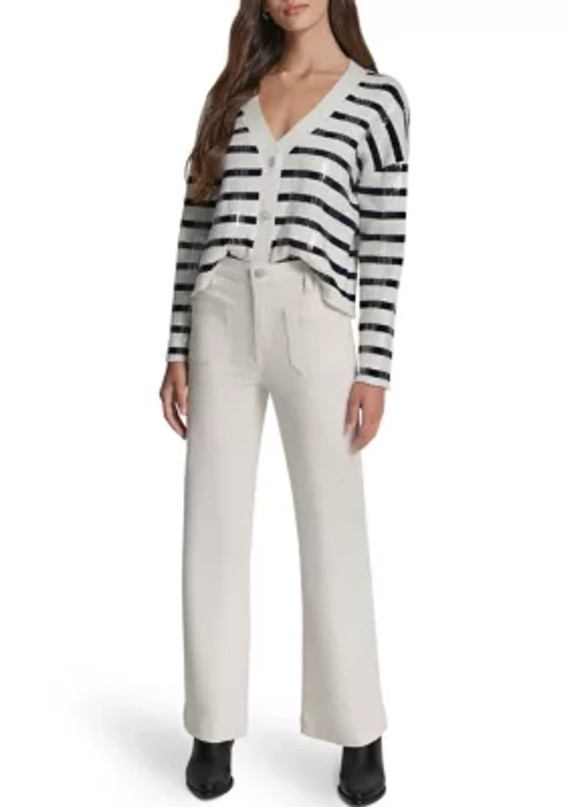 Women's Wide Leg 2 Pocket Denim Jeans