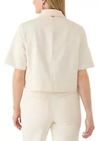 Women's Short Sleeve Button Top