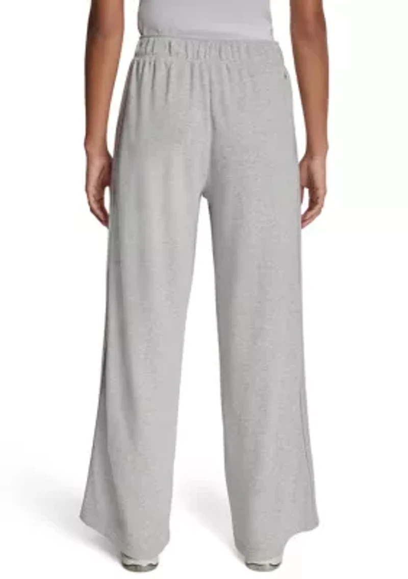 Women's Wide Leg Sequin Trim Pull On Pants