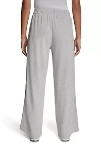 Women's Wide Leg Sequin Trim Pull On Pants