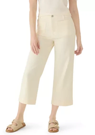 Women's High Rise Cropped Wide Leg Pants