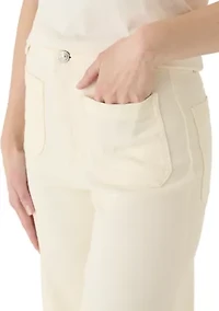 Women's High Rise Cropped Wide Leg Pants