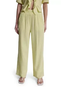 Women's Smocked Gauze Pants