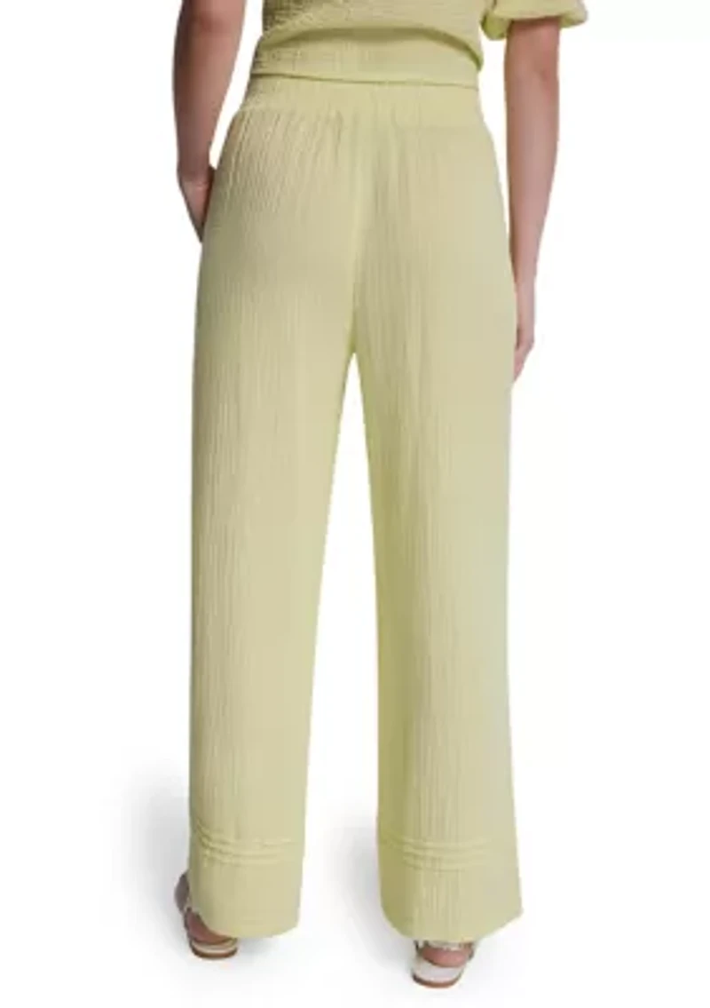 Women's Smocked Gauze Pants