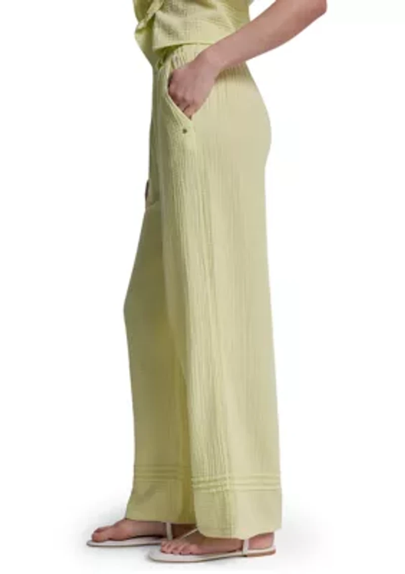 Women's Smocked Gauze Pants