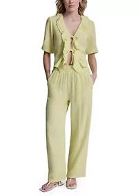 Women's Smocked Gauze Pants