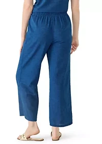 Women's High Rise Cropped Wide Leg Pants