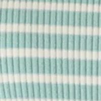 Women's Crew Neck Striped Rib Top