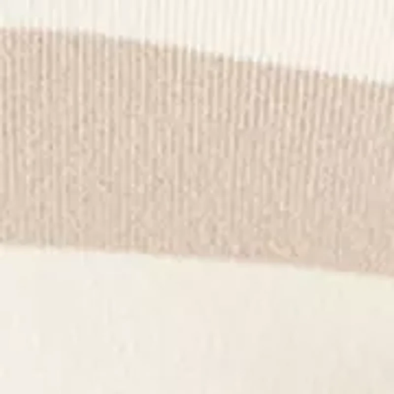 Women's Striped Sleeveless Polo Sweater