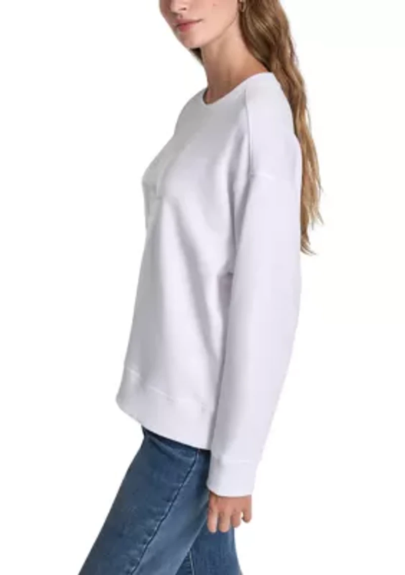 Women's Sequin Logo Graphic Sweatshirt