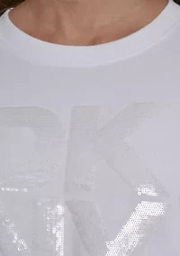 Women's Sequin Logo Graphic Sweatshirt