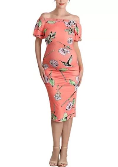 Aida Convertible Shoulder Ruched Dress