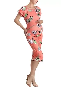Aida Convertible Shoulder Ruched Dress