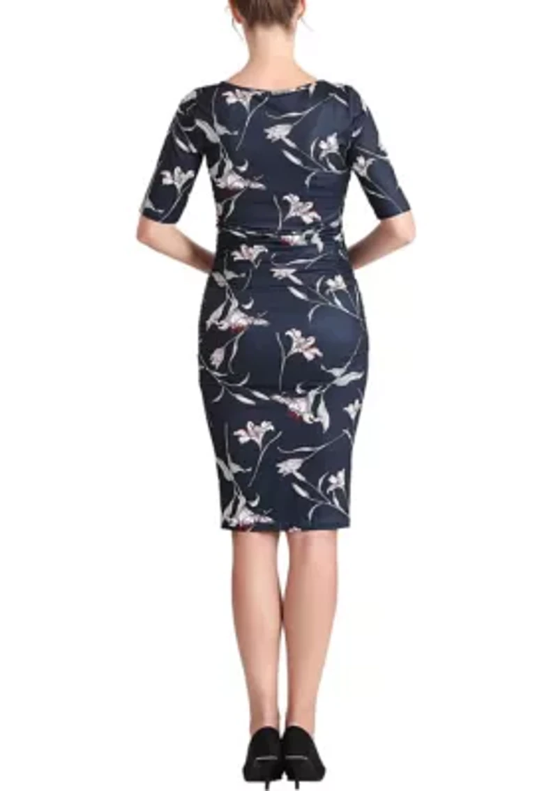 Beth Maternity Nursing Midi Dress
