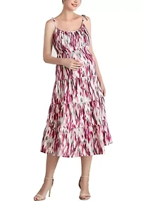 Adia Ruffle Maternity Jersey Sundress
