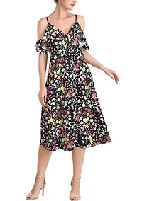 Esme Cold Shoulder Maternity Nursing Dress
